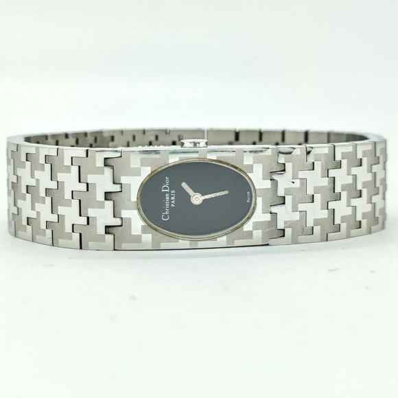 CHRISTIAN DIOR WATCH D70-100 STAINLESS STEEL SILVER QUARTZ ANALOG DISPLAY LADIES - Picture 2 of 11